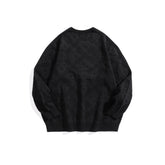 Men's Jacquard Textured Pullover Sweater